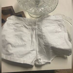 Women's White Denim Shorts